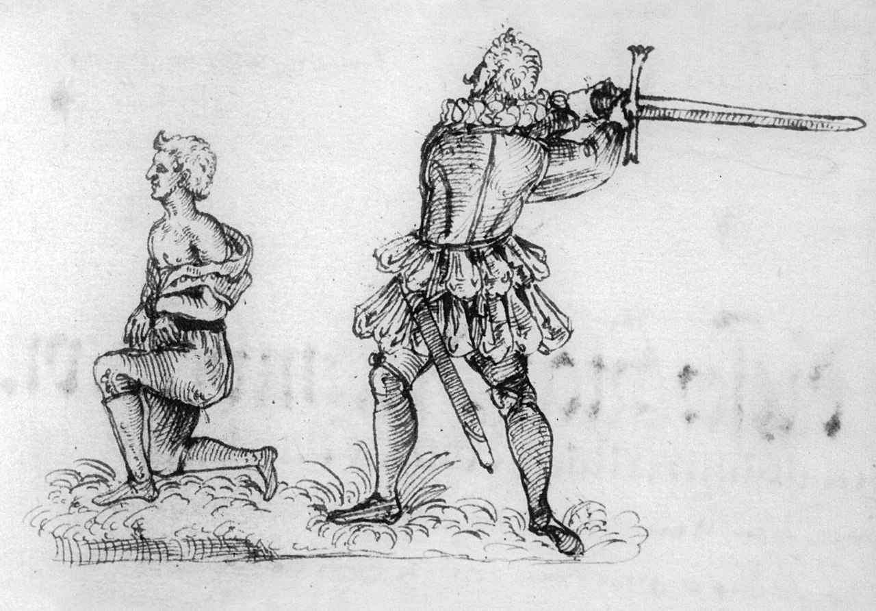 Franz Schmidt bei der Hinrichtung von Hans Fröschel, 1591. Franz Schmidt bei der Hinrichtung von Hans Fröschel, 1591.